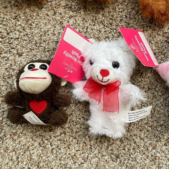 🎈🎈🎈Mini plush animals lot of 7 NWT kids toys stuffies - Picture 5 of 5